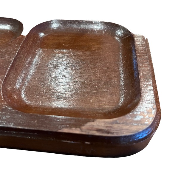 MCM Dresser/Desk Wood Valet, Antique, Vintage Tray Organizer - Picture 4 of 7